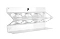 WOD_W - Bottle holder up to - 1,5L - Glossy white 1