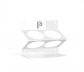 POKA Premium Equipment WOS_W - Holder for 2 bottles 1L - Glossy white 1