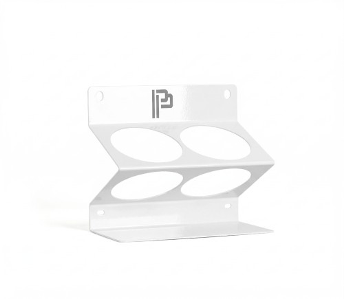 POKA Premium Equipment WOS_W - Holder for 2 bottles 1L - Glossy white 1