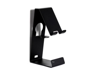 Many Home - Phone and watch stand with a hole for the power cable